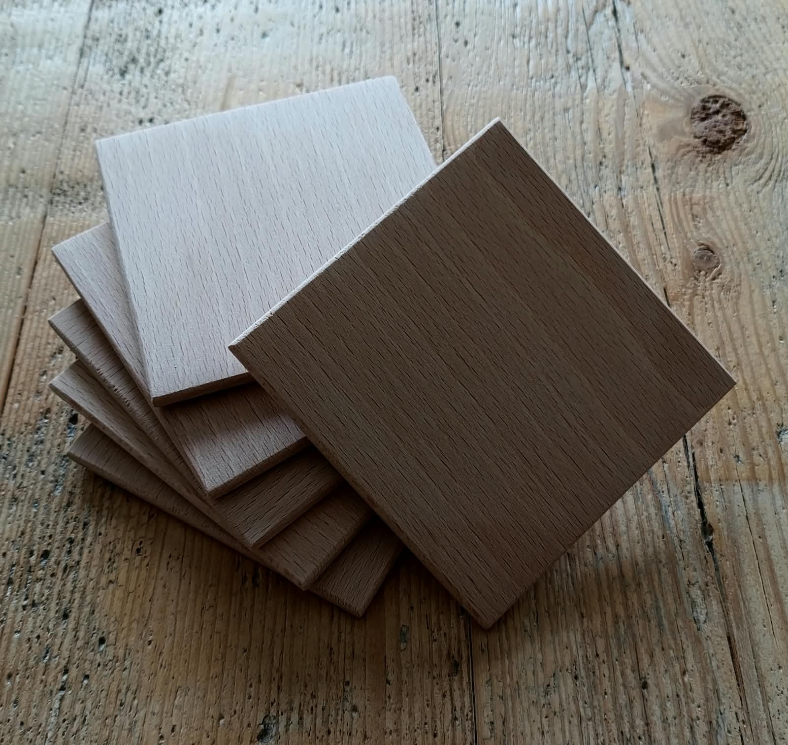 Dessous de verre Hêtre, détail grain