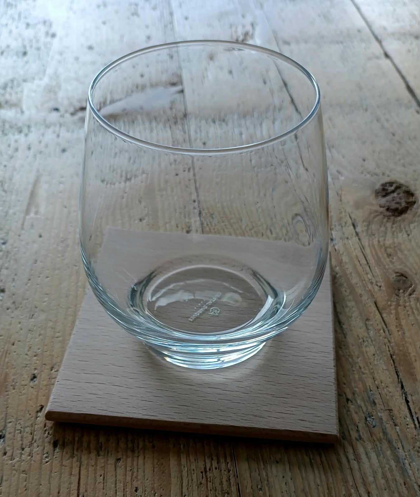 Dessous de verre Hêtre en situation