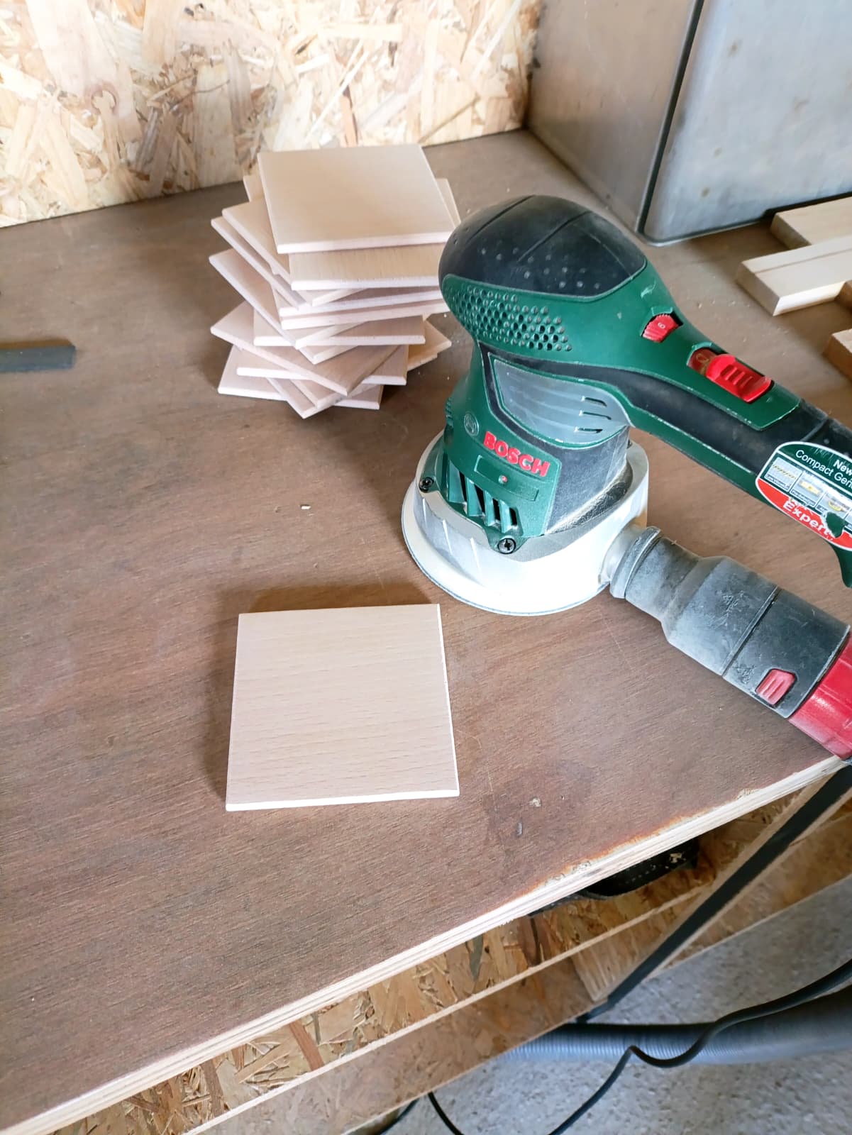 Projet en cours de ponçage
